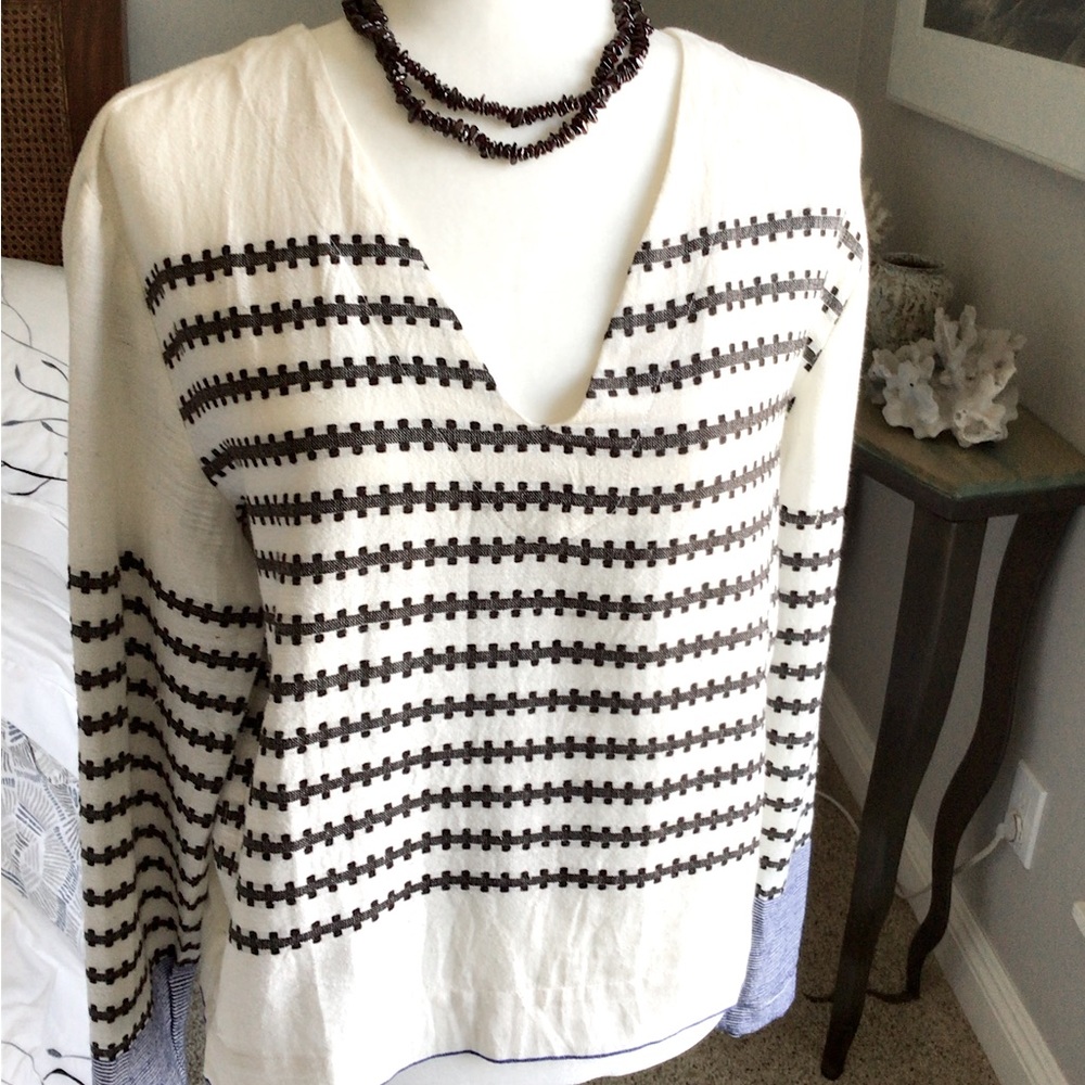 Lemlem long sleeve v neck shirt